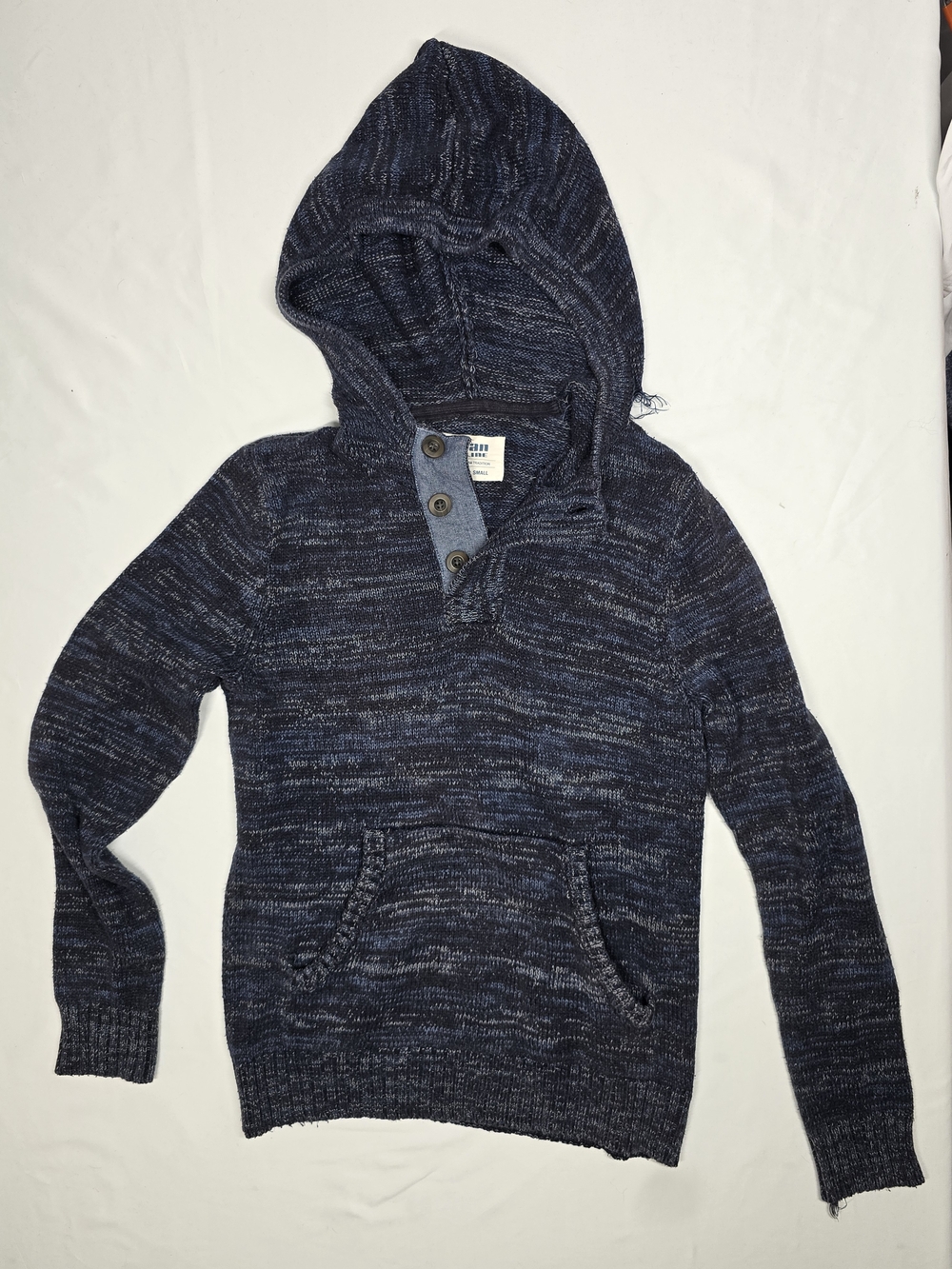 Urban Pipeline Men's Marled Knit Henley Hoodie Sweater Size Small